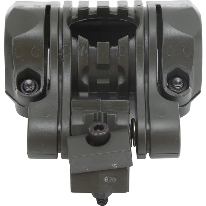 25mm Helmet Flashlight Mount Clip Flashlight Holder Portable Torch Plastic Clamp Bracket black