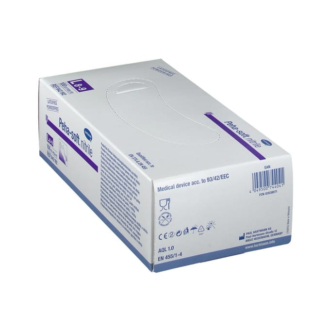 Peha-soft Medische Wegwerphandschoenen - Wit | Latex | Large | 100 stuks