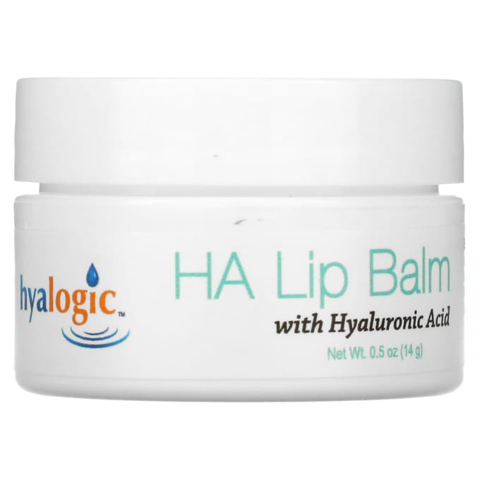 Hyalogic, Lip Balm with Hyaluronic Acid, 1/2 oz (14 g) white