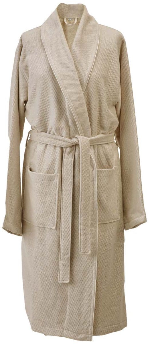 Brooklyn Badjas Almond | M | Bruin | Katoen