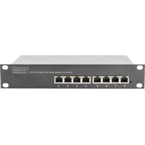 Digitus DN-95317 DN-95317 Netwerk switch 8 poorten 10 / 100 / 1000 MBit/s PoE-functie