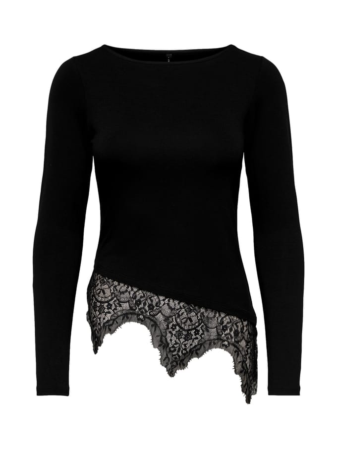 Slim fit shirt met lange mouwen van viscosemix model 'LAILA'