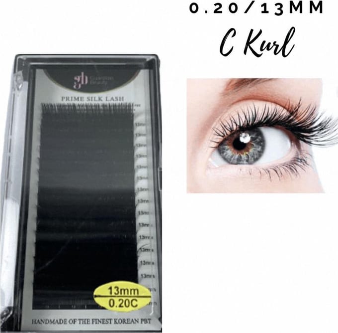 Guardian Beauty Wimpers Extensions - Prime Silk Lashes - 13mm - 0.20 C Krul