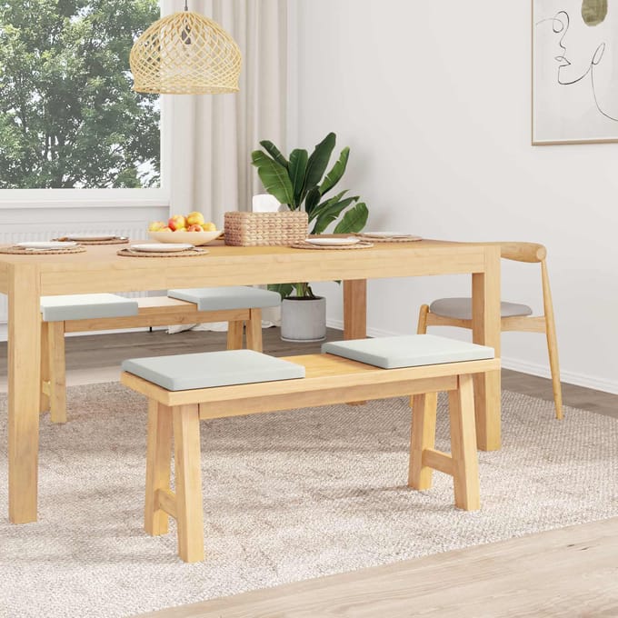 vidaXL - Bankkussen - 4 - st - Kunstleer - Wit - Diepte - 35 - cm