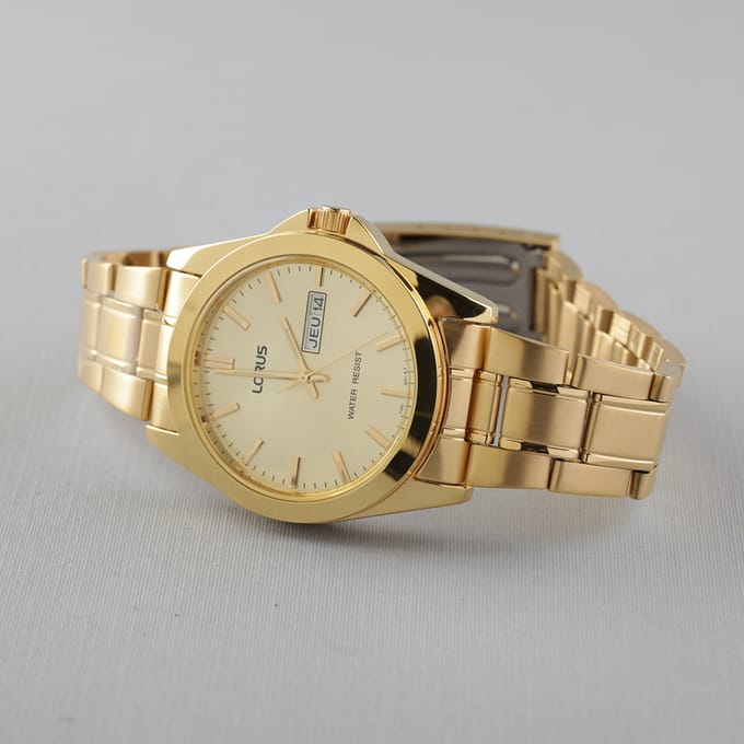 Lorus RJ608AX9 horloge heren - goudkleurig - edelstaal doubl�