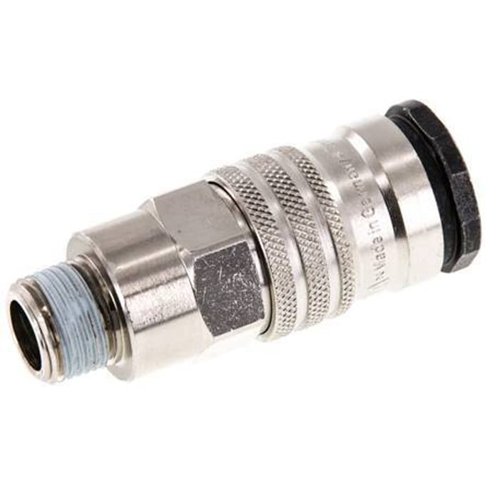 Staal/Messing DN 10 Luchtkoppeling Snelkoppeling R 3/8 inch Buitendraad - CLS10-M-SB-P-038