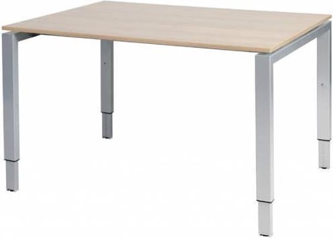 Verstelbaar Bureau - Domino 120x90 Havana Kersen - alu frame