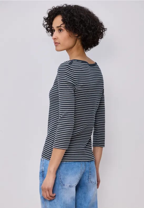 Gestreept basic shirt