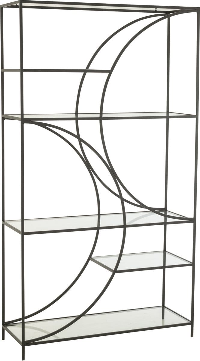 J-Line rek Nyr - ijzer - zwart