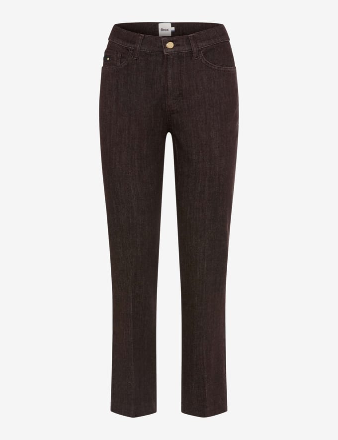 Brax Dames Jeans  Style MAY S DARK EBONY, denim donkerbruin, maat 36