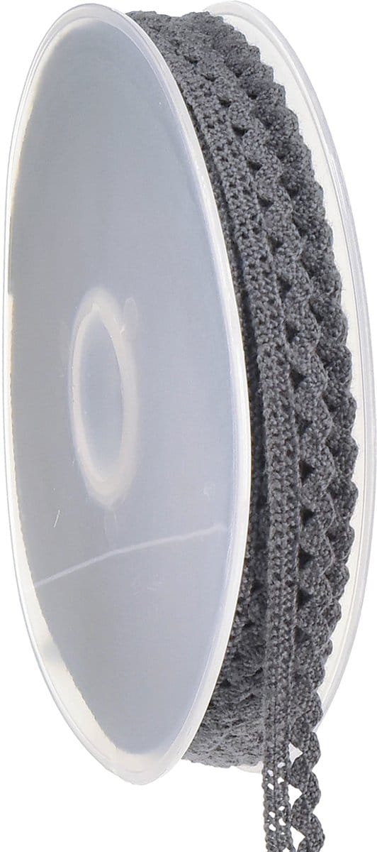 Decoratief lint grijs donker decoratief lint sieradenlint B9mm L20m