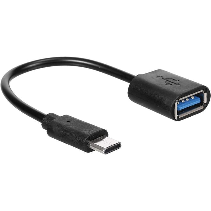 OTG Adapter TypeC naar USB3.0 Adapterkabel TypeC Male naar USB3.0 Female Converterkabel Highspeed zwart