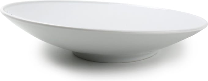 BonBistro Diep bord 30xH8cm schuin wit Appetite (Set van 6)