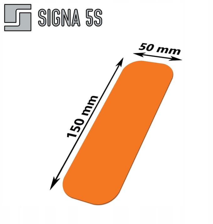 SIGNA 5S Vloermarkering I-vorm 50/150mm, Oranje