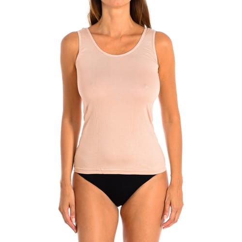 Dames Bamboe Brede Band Onderhemd Q701