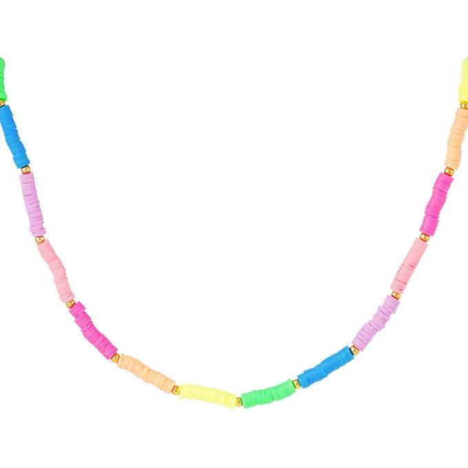schelpen regenboog ketting Neon