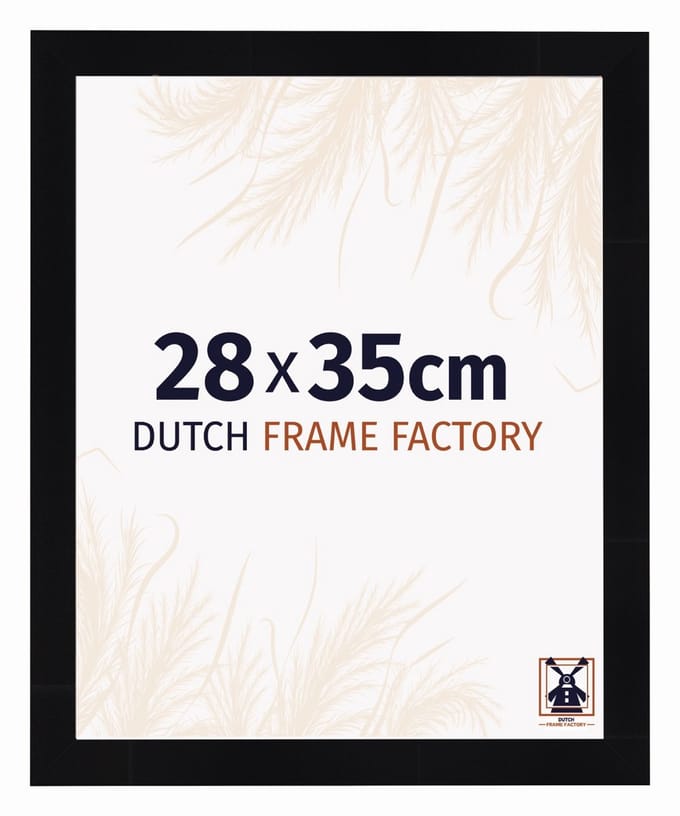 Fotolijst 28x35 cm - MDF - Zwart Hoogglans - Praag