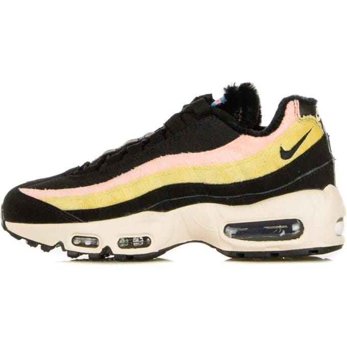 W Air Max 95 Prm Zwart/zwart/atomic roze/solar Flare lage damesschoen