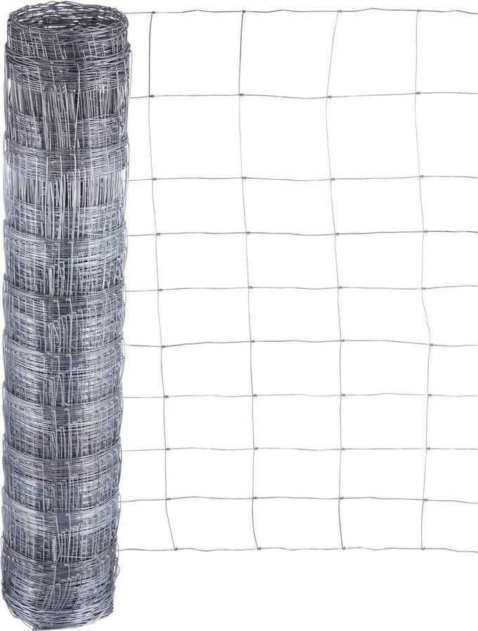 Schapengaas 2.00mm/1.80mm 120cm-10-15cm 50m Gegalvaniseerd.