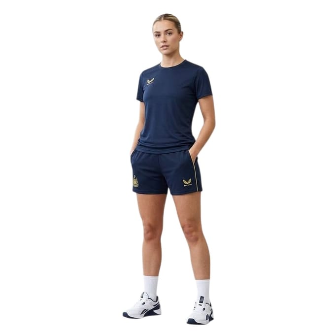 Castore Dames/Dames Newcastle United FC Voetbalshort (Koolstof)