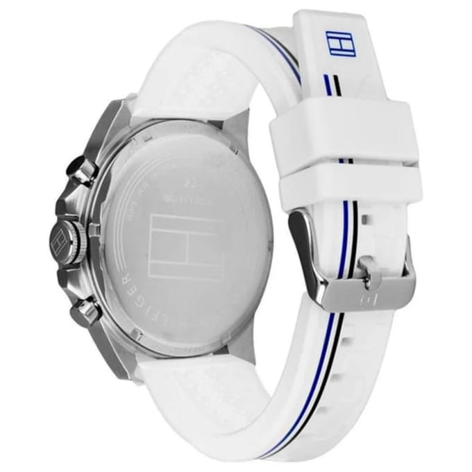 Tommy Hilfiger TH1791475 horloge - Silicoon -Wit - 46 mm