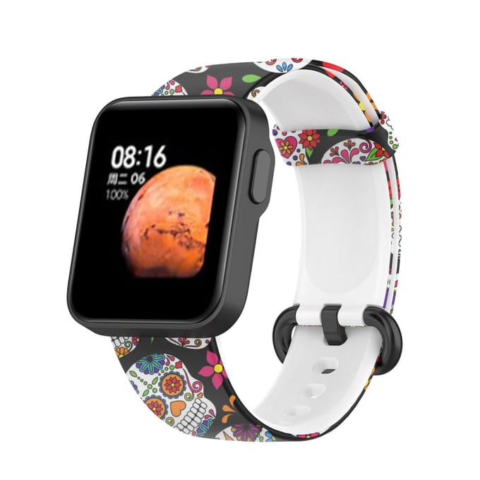Replacement Strap with Print Silicone Wristband Compatible for xiaomi mi Watch Lite for Redmi Watch bot