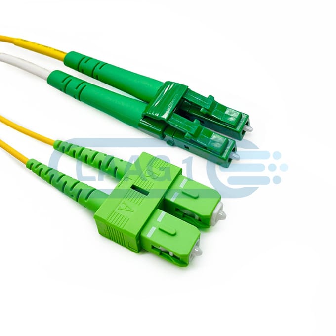 Laag1 - Glasvezel Patchkabel - Duplex LC/UPC naar ST/UPC - 50cm