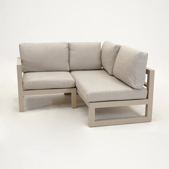 Vita Grosso 2-zits bank rechts+ hoek beige