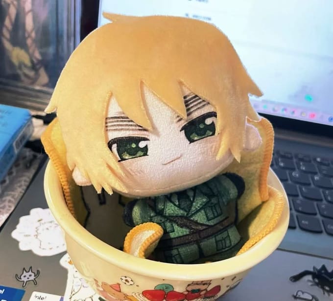 10cm Anime Hetalia Axis Powers Arthur Kirkland Cosplay Pluche Pop Hanger Knuffel Kerstcadeau 10cm gray