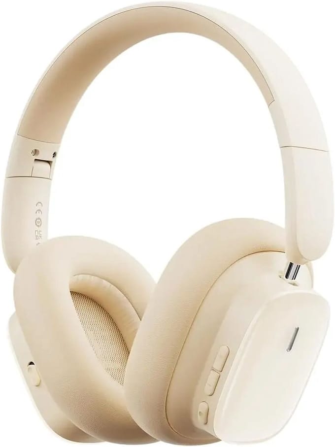 Baseus Bowie H1i Noise Cancelling Draadloze Koptelefoon ANC Beige