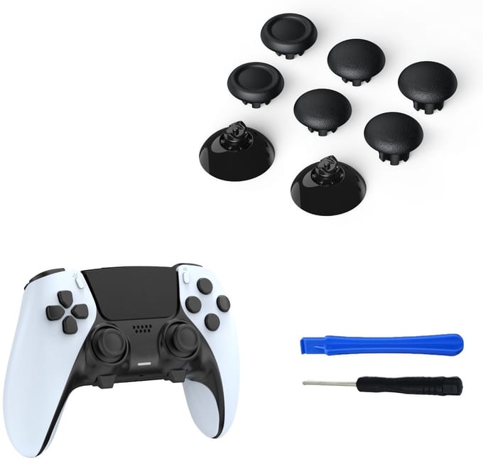NAXSIR PS5 Controller Sticks Vervanging - Joystick Caps & Toolkit | voor Xbox Series & Elite Controller