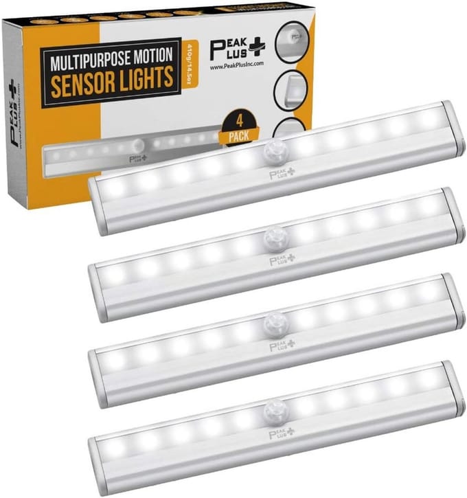 Draadloze LED Bewegingssensor Verlichting voor Kast en Trap - Set van 4
