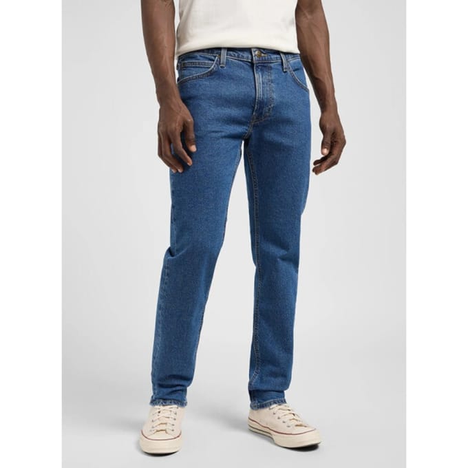 Lee Daren Zip Fly Regular Straight Fit Spijkerbroek Blauw 33 / 30 Man