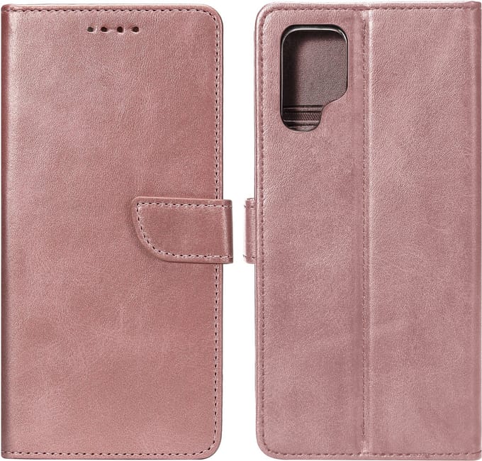 Rixus Bookcase For Samsung Galaxy S24 Ultra 5G Pink