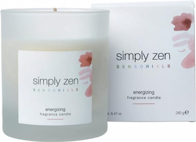 Simply Zen Sensorials Energizing Scented Candle.