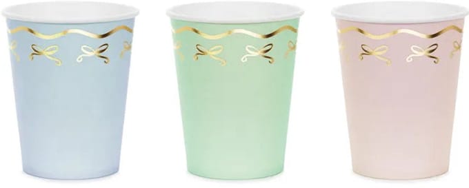 Bow Tie Cups Mix Colors (220ml)
