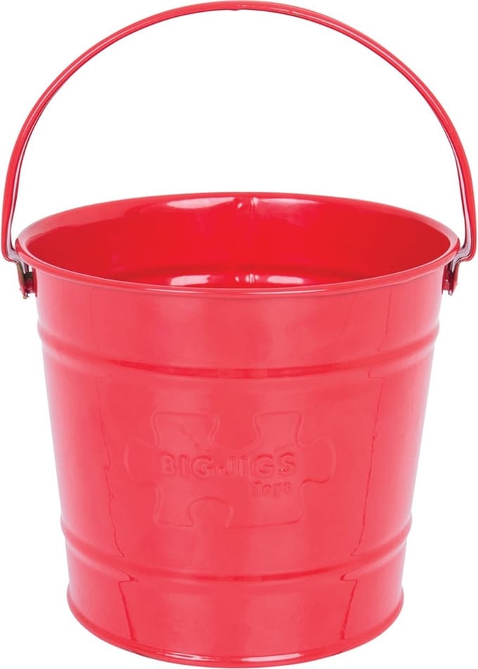 Bigjigs Red Metal Bucket