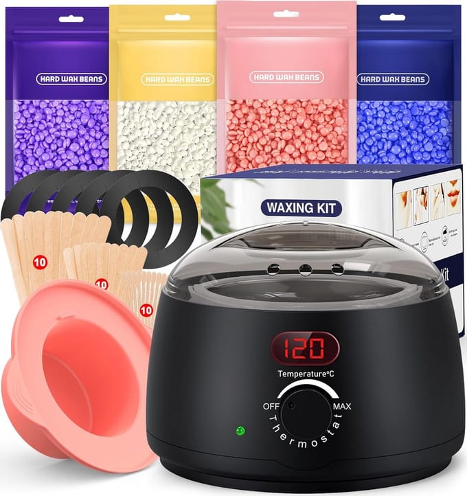 Wax Verwarmer Set - Ontharingskit - Thuis Ontharen - Digitale Temperatuurregeling - 1.17 kg - Wit