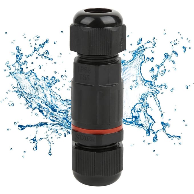 Waterdichte Kabelconnector IP68 Doorlopend Buiten 3-aderige Aansluitdoos
