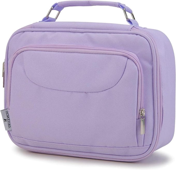 Grote capaciteit draagbare pennenorganizer - 54 sleuven - lichtpaars - Make-up zakje