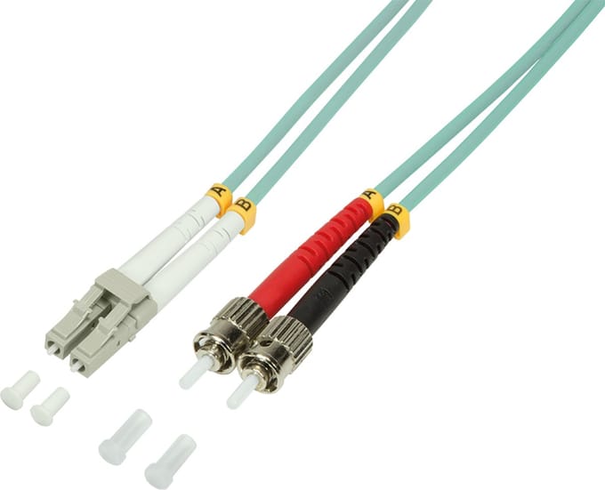 LogiLink 2m LC-ST InfiniBand en Glasvezelkabel Blauw