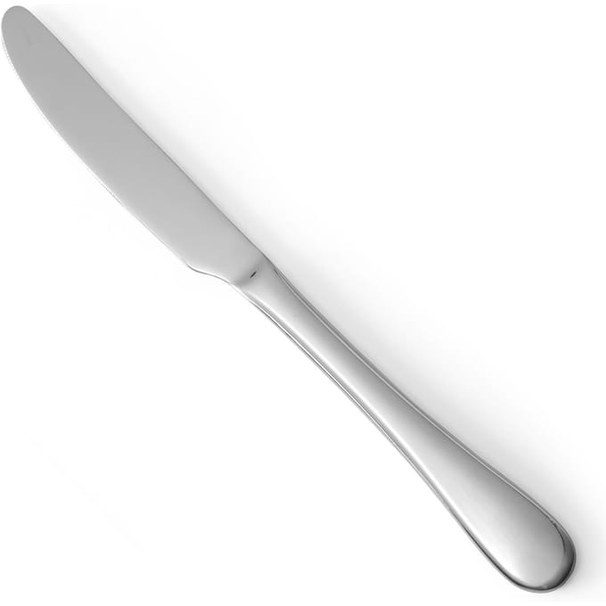 HENDI Tafelmes – set van 6 – hoogglans gepolijst – roestvast staal – 225 mm