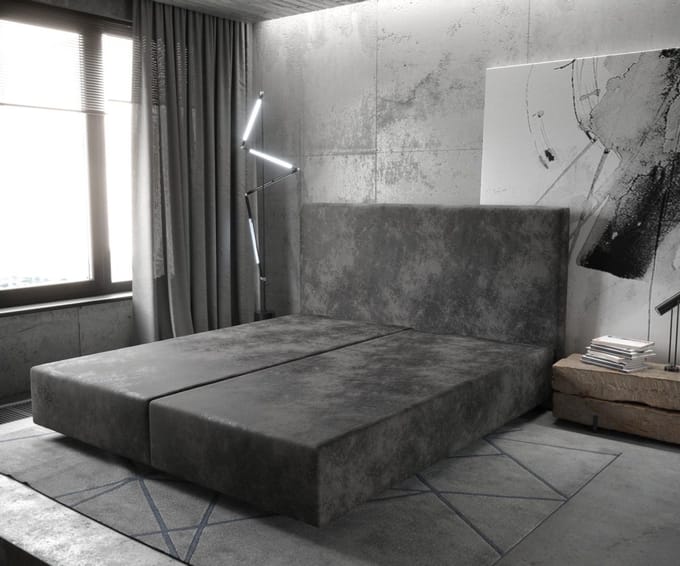 Boxspring frame Dream-Well Antraciet Vintage 180x200 cm Mikrofaser Beddengoed