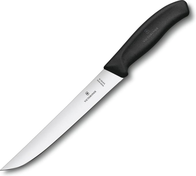 Victorinox Swiss Classic vleesmes - 18cm - RVS/fibrox - zwart