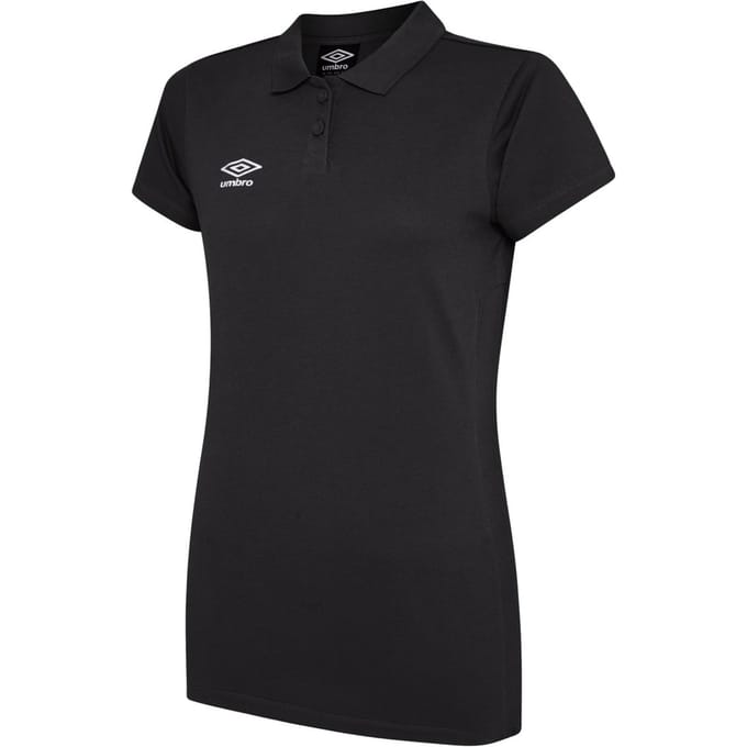 Umbro Dames/Dames Club Essential Poloshirt (Zwart/Wit)