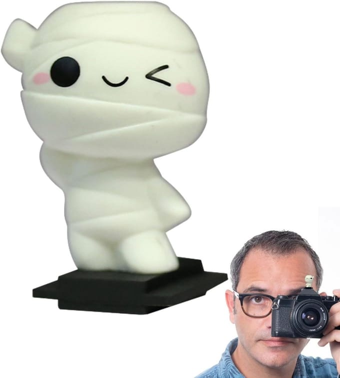 Camera Hot Shoe Protector - Beschermhoes Mount - Camera Accessoire - Grappige Cartoonvormen - 7 x 3 x 6.5 cm