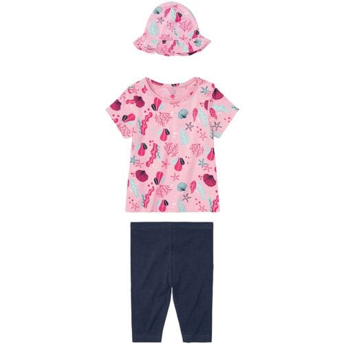 LUPILU Kinder kledingset (Lichtroze/donkerblauw, 110/116)