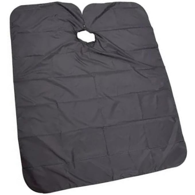 Cape de Coupe de Cheveux Noire Imperméable Respirante Réglable Cape de Coiffure pour Salon de Coiffure gray