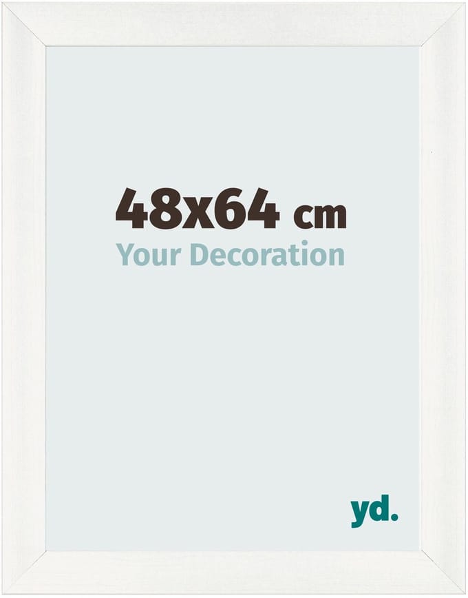 Your Decoration - Fotolijst 48x64 cm - MDF - Wit Geveegd - Pisa
