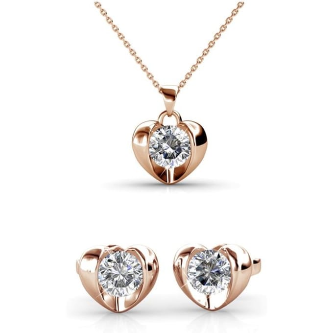Simply Love Sets - Roségoud en kristal